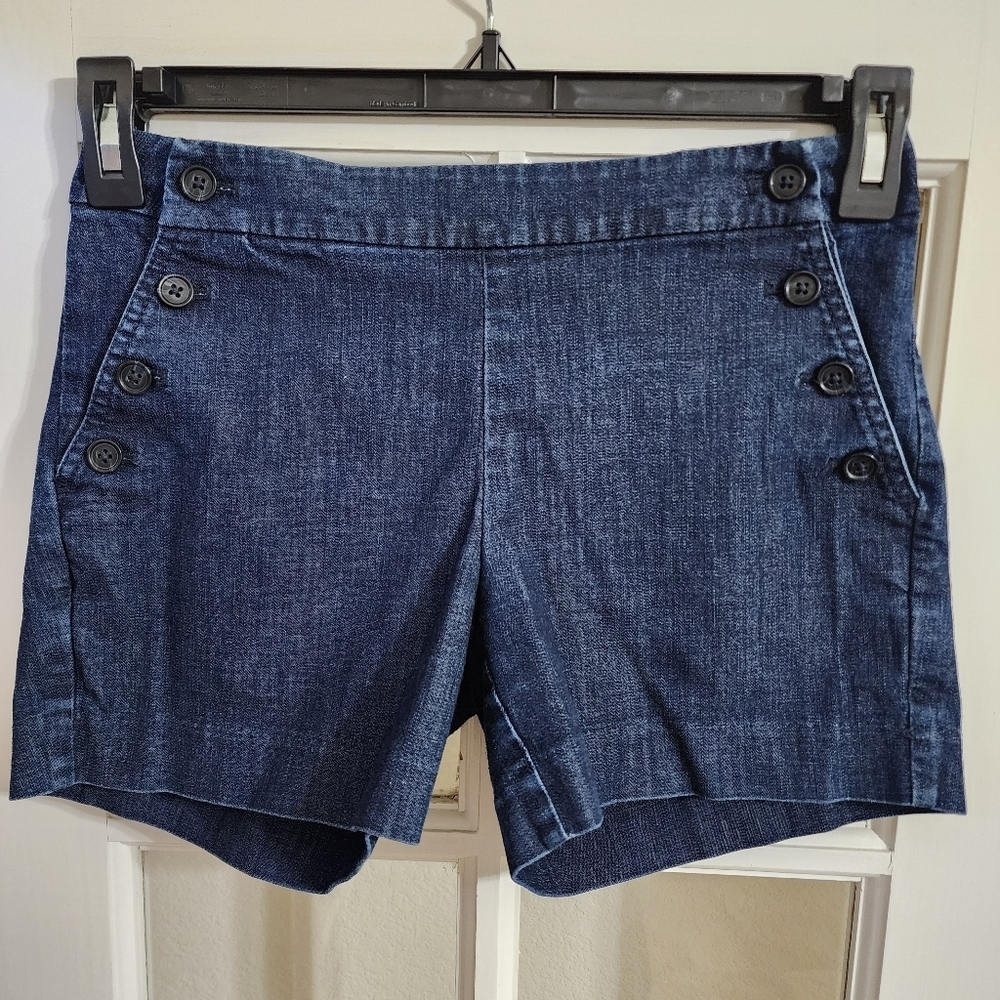 Banana Republic Chambray Sailo Sailor Shorts Blue Size 0